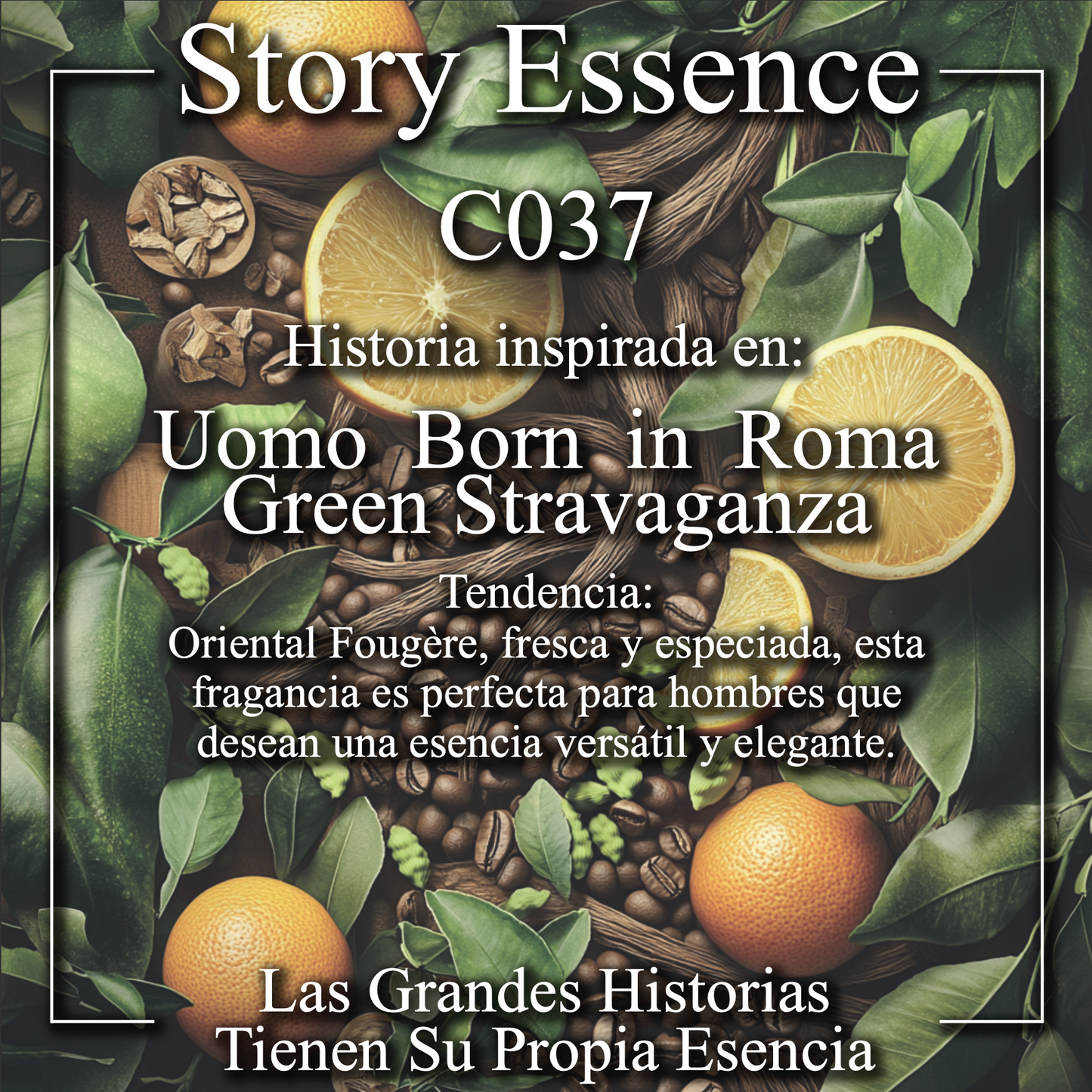 C037 - Inspirado en Uomo Born in Roma Green Stravaganza