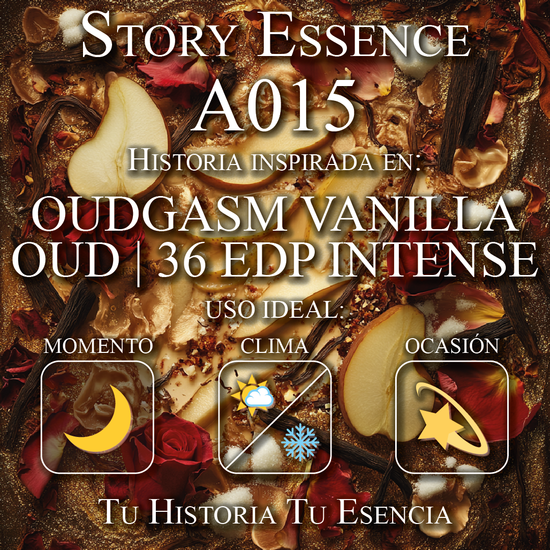 A015  - Inspirado en Oudgasm Vanilla Oud | 36 Eau de Parfum Intense