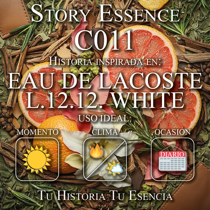 C011 - Inspirado en Eau de Lacoste L.12.12. White