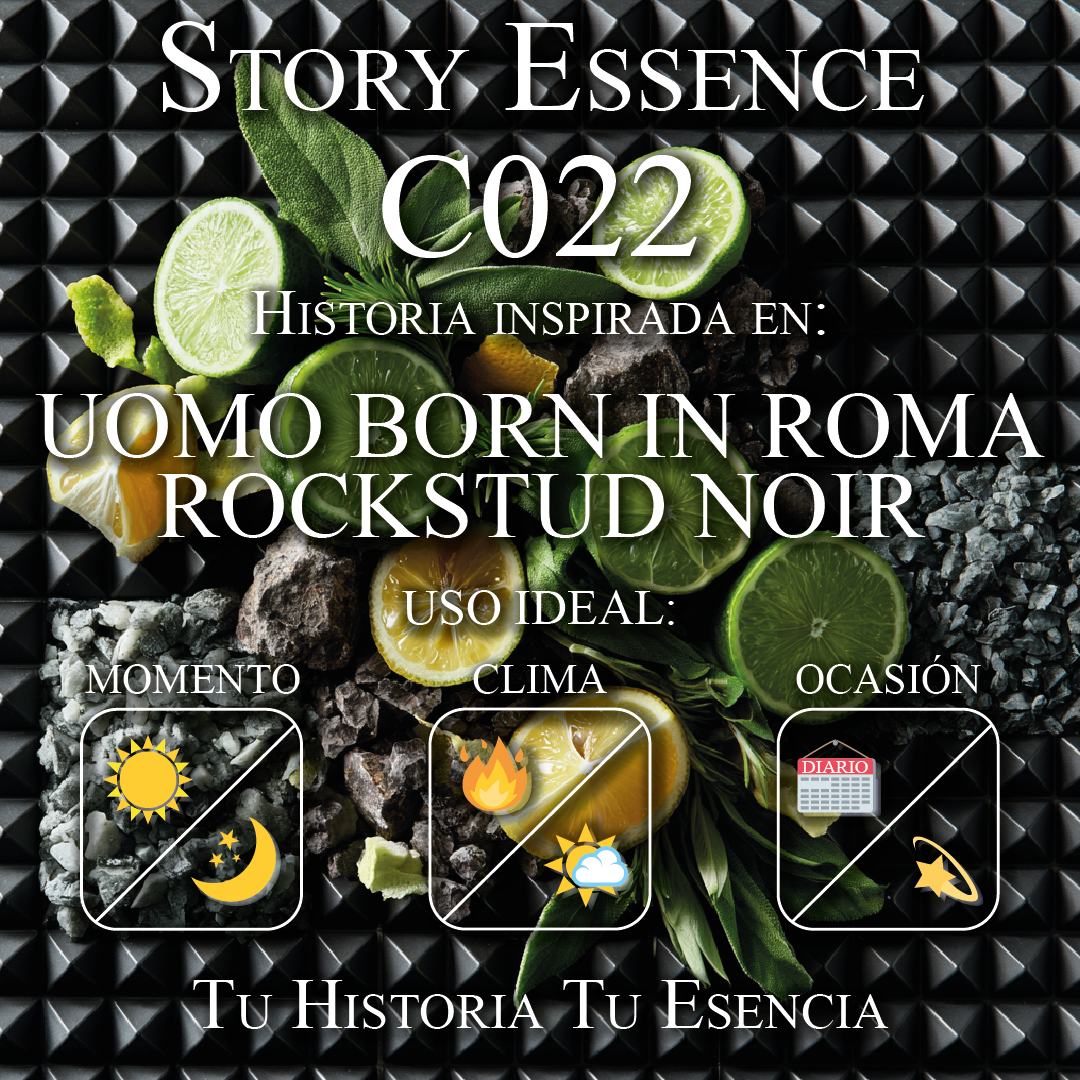C022 - Inspirado en Uomo Born In Roma Rockstud Noir