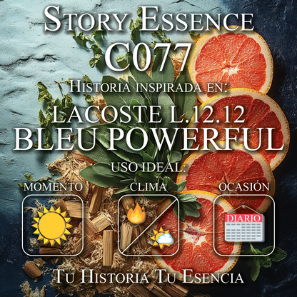 C077 - Inspirado en Lacoste L.12.12 Bleu Powerful