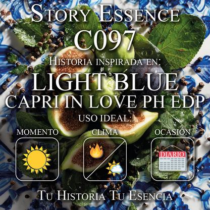 C097 - Inspirado en Light Blue Capri In Love Pour Homme Eau de Parfum