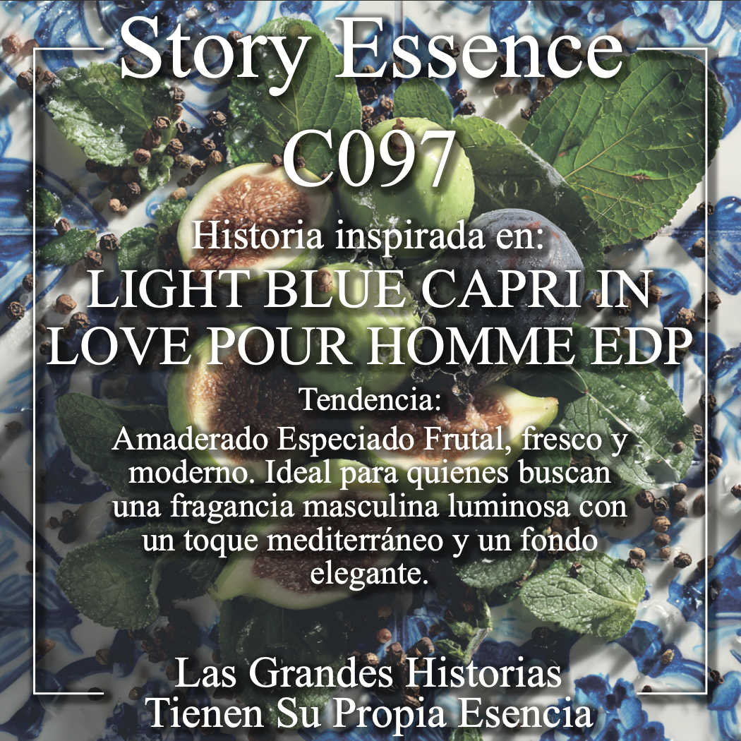 C097 - Inspirado en Light Blue Capri In Love Pour Homme Eau de Parfum