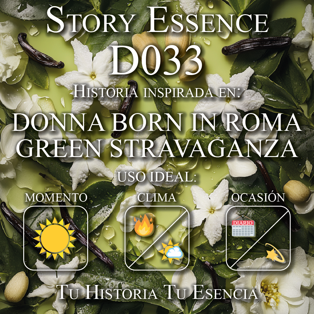 D033 - Inspirado en Donna Born in Roma Green Stravaganza
