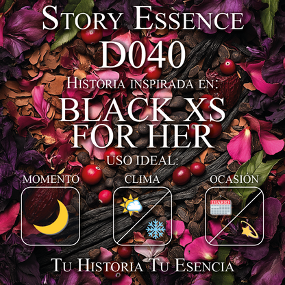 D040 - Inspirado en Black XS For Her