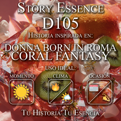 D105 - Inspirado en Donna Born In Roma Coral Fantasy