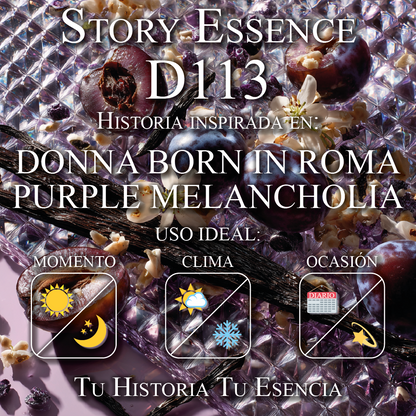 D113 - Inspirado en Donna Born in Roma Purple Melancholia