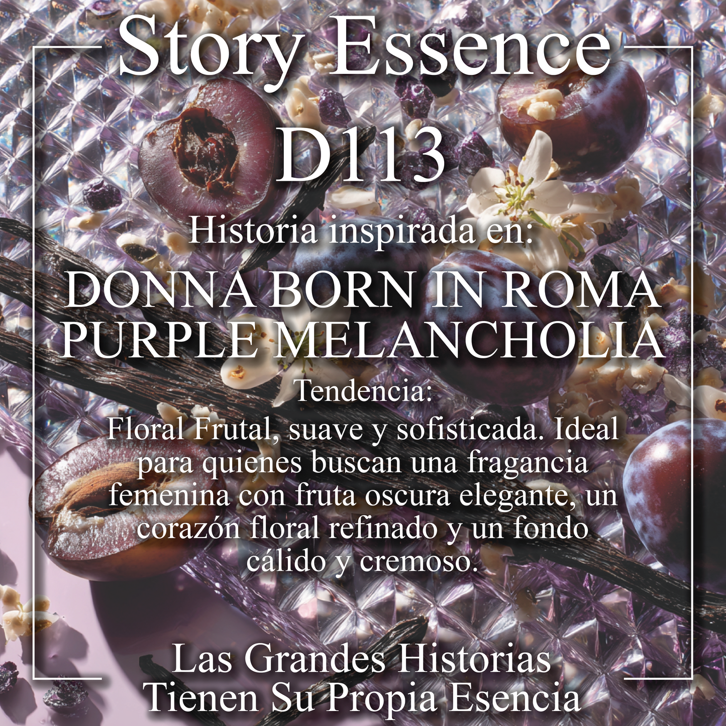D113 - Inspirado en Donna Born in Roma Purple Melancholia