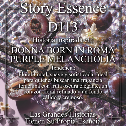 D113 - Inspirado en Donna Born in Roma Purple Melancholia